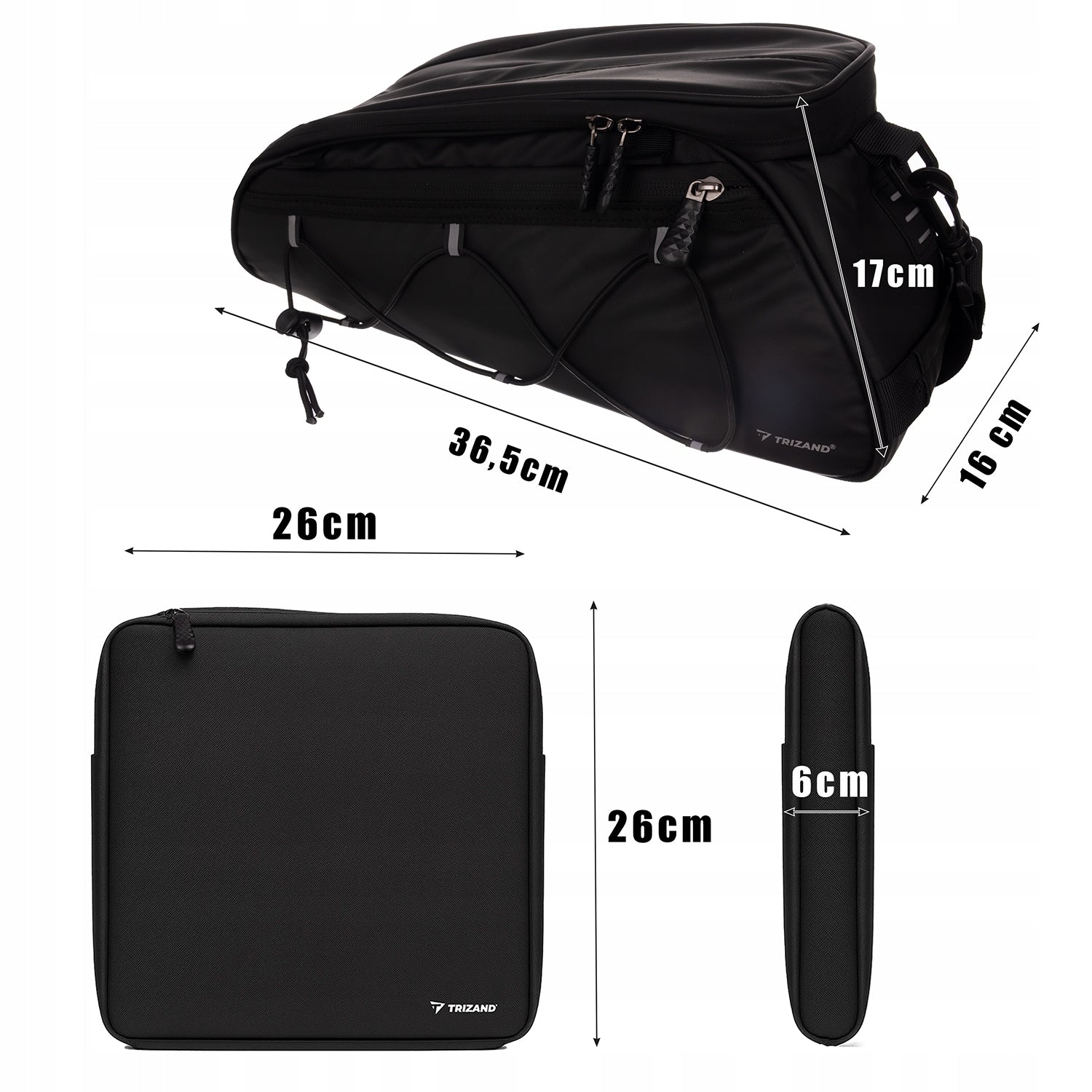 Bicycle Bag Luggage Bag Bicycle Waterproof Thermal for Bicycle 3pcs Manufacturer code 00025516