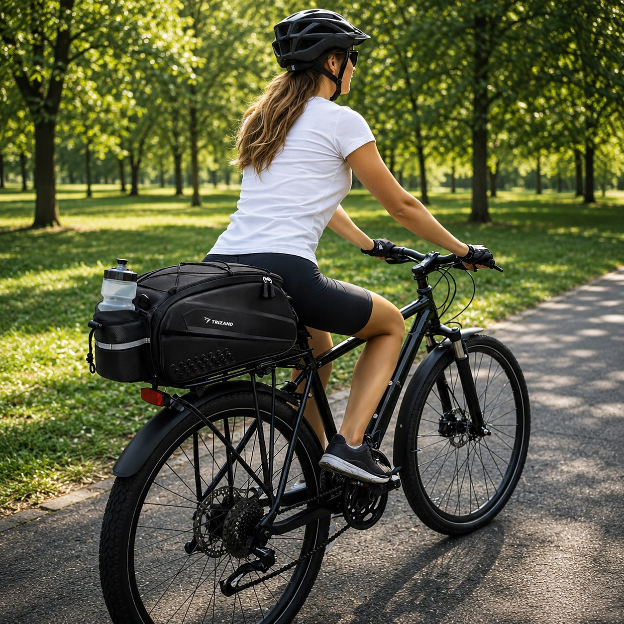 Bicycle Bag Luggage Bag TRIZAND 10L Waterproof With Shoulder Strap Capacity 10 l