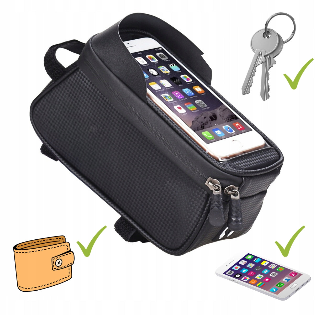 Bicycle Bag Phone Pouch 7" Frame 2L Waterproof IPX5 Canopy Case XL Manufacturer code uCHKO.