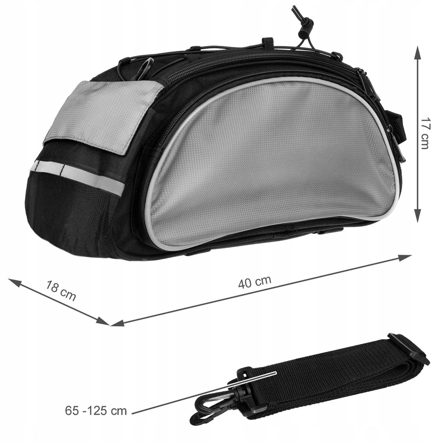 Bicycle Bag Rear Bicycle Pouch Iso Trade 13L Color black