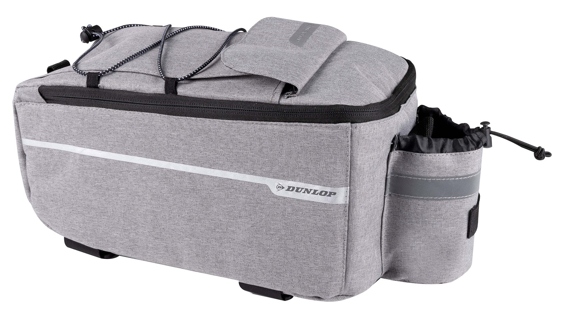 Bicycle Bag THERMAL REFRIGERATED Picnic Rack Zipper LARGE ROOMY Color gray