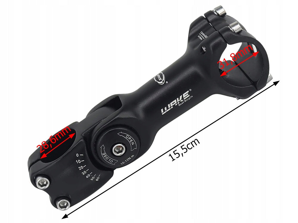 Bicycle Bridge 110mm Handlebar 31,8mm Adjustable 28,6mm Matte Bracket Manufacturer code KAT76699