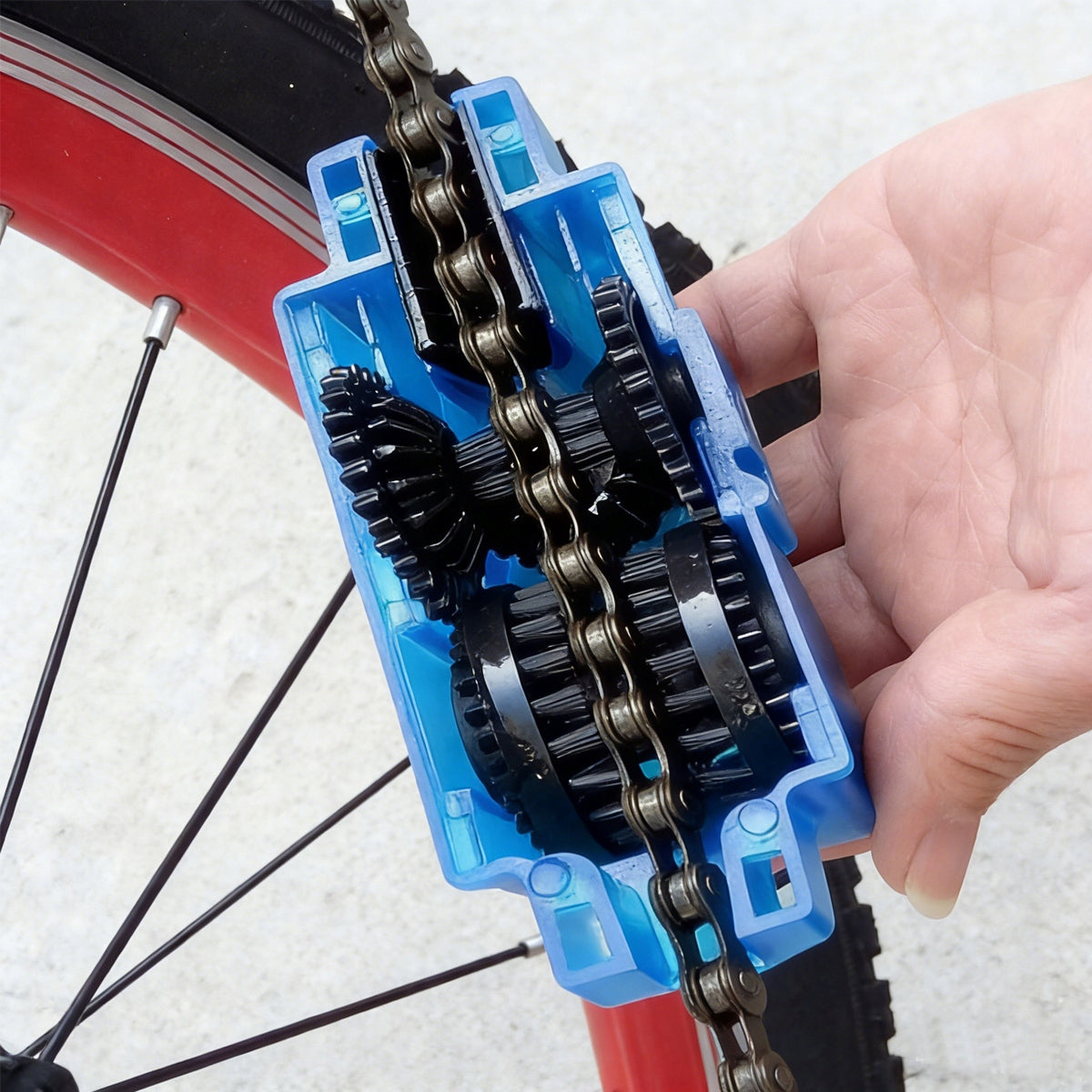 Bicycle Chain Cleaner Chain Washer Brush MTB Road Bike Kind bike multitool