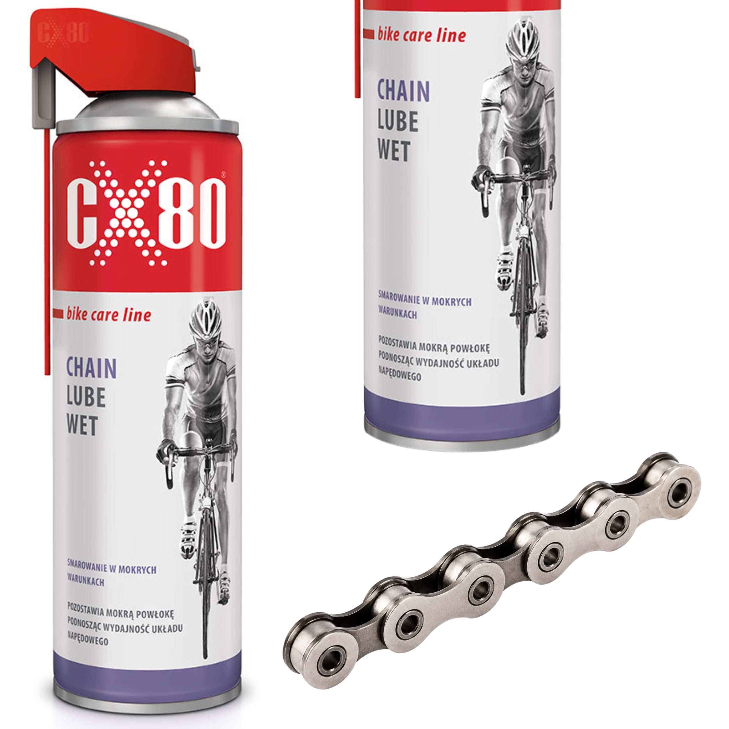 Bicycle Chain Lube CX80 Chain Lube Wet 500ml Duo Spray