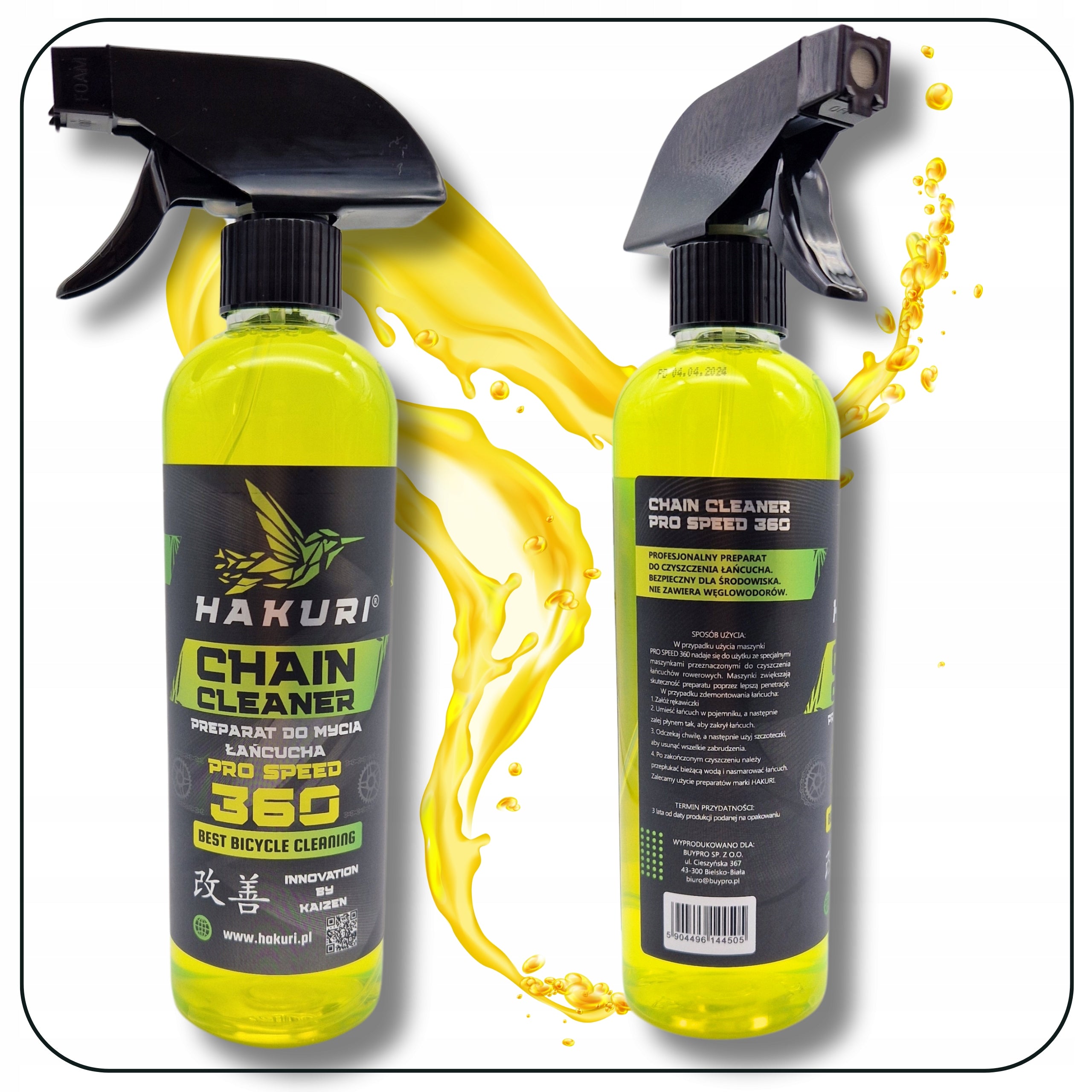 Bicycle Chain Oil BRUSH DEGREASER GREASE Cleans Protects Manufacturer code 5904496144710
