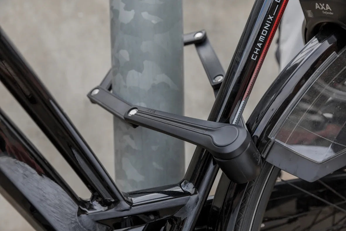 Bicycle Clasp AXA Fold 100 Folding Segment Clasp 100x7mm Black Brand AXA
