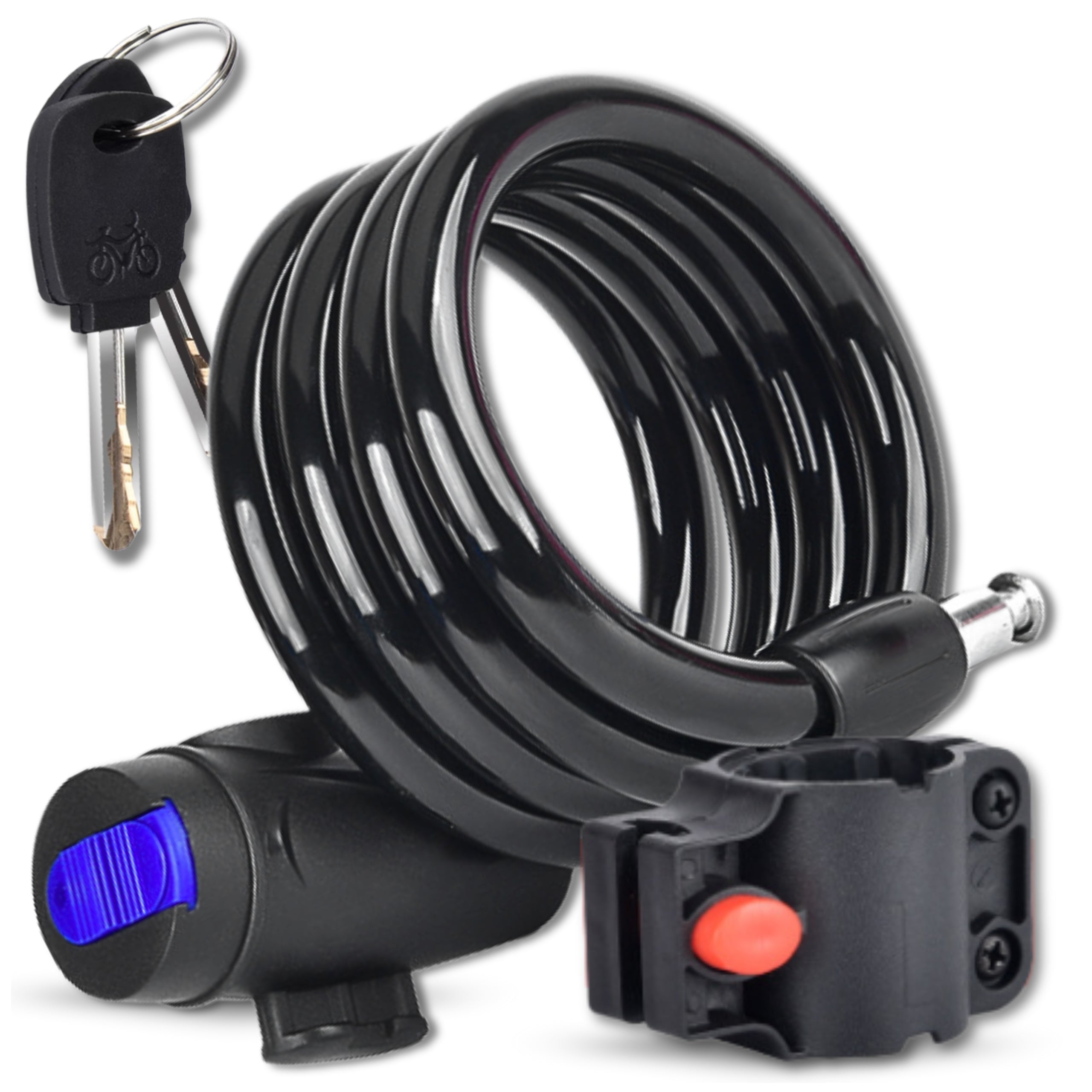 Bicycle Clasp Bicycle Lock Cable Security KEY PADLOCK Flex