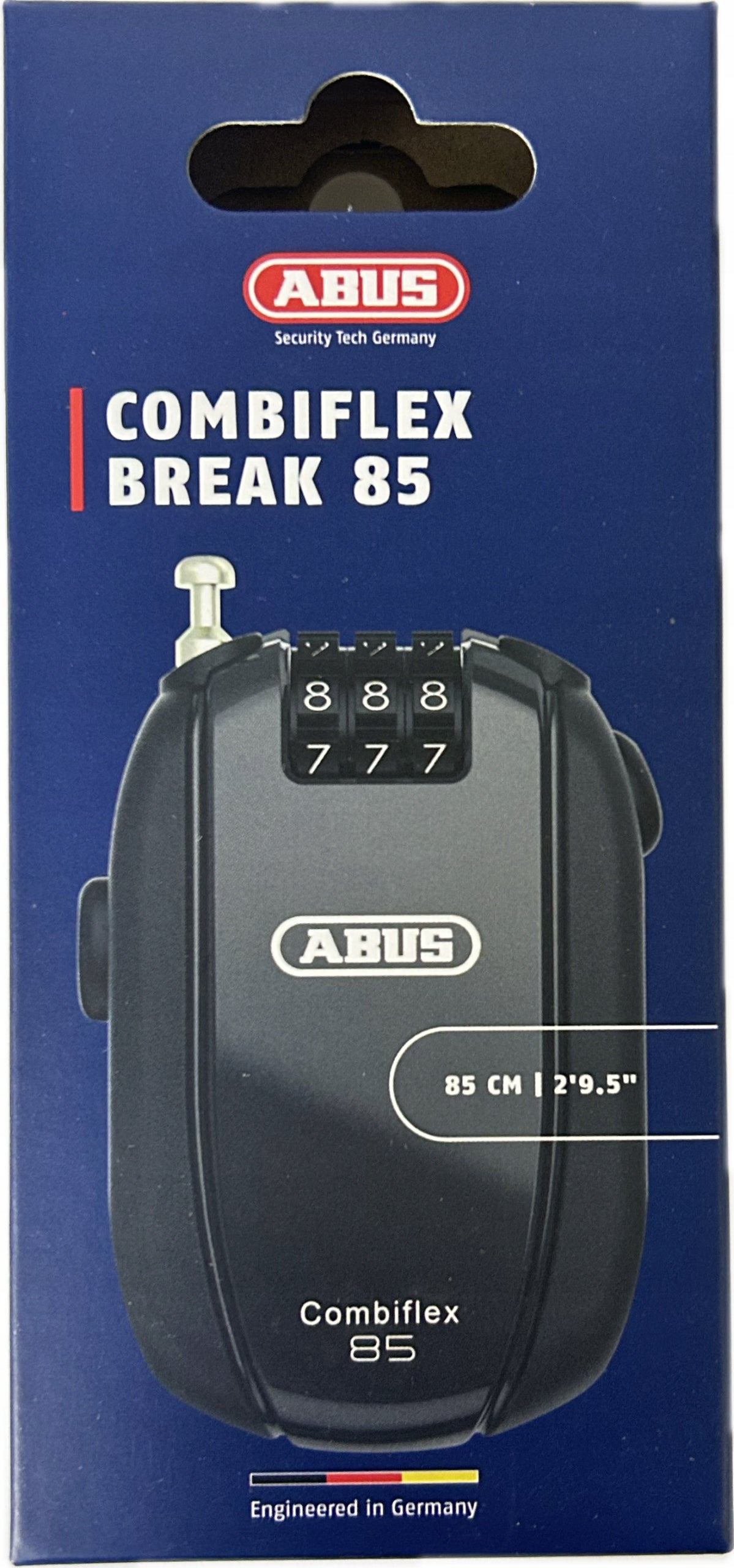 Bicycle Clasp Cable Lock Abus Combiflex Break Black 85 cm Cipher Packaging status original
