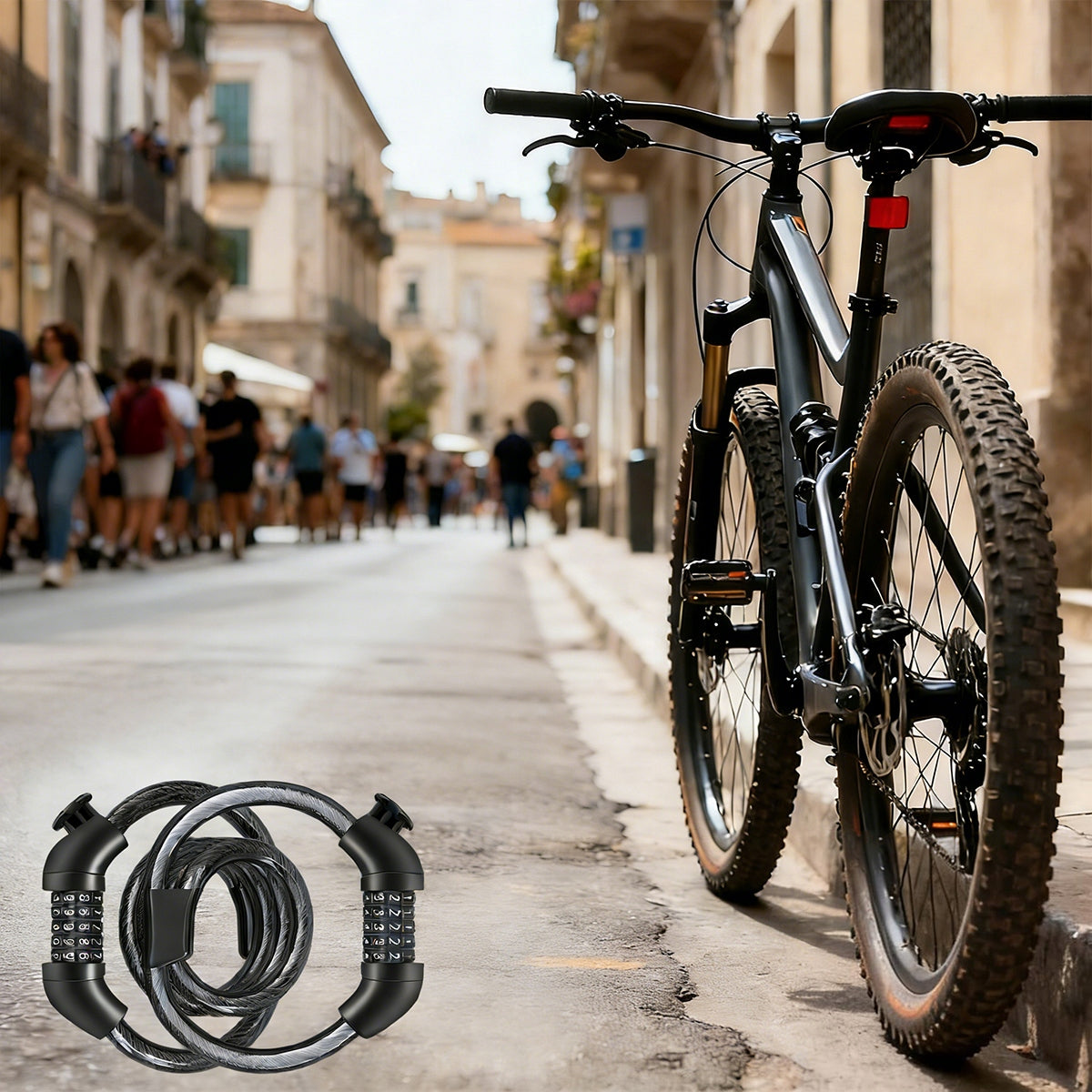 Bicycle Clasp Lock Bicycle Lock Cipher Cable Code Security Manufacturer code 6974065293780
