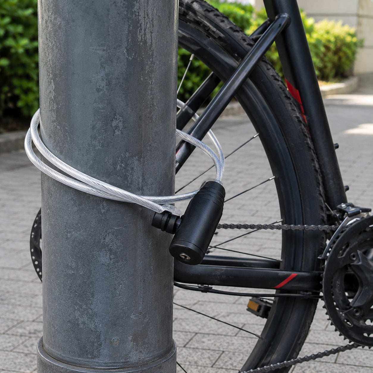 Bicycle Clasp Steel Cable Key Security Bicycle 80 cm Manufacturer code AS-300212