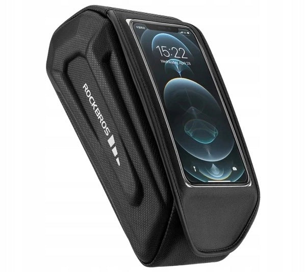 Bicycle Frame Bag with Phone Cover RockBros 30120064001 Black