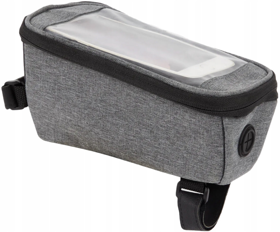 Bicycle Frame Pouch Bicycle Bag Pouch Case for Phone Smartphone Color gray