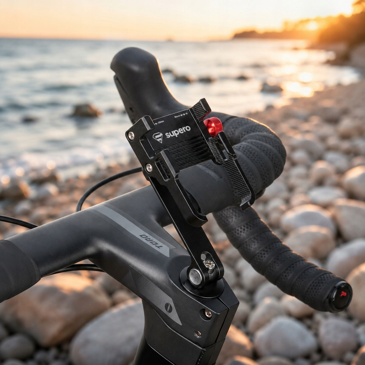 Bicycle Handlebar Holder Phone MOUNTING FOR STEERING BRIDGE Manufacturer code 5903814688042_SUPERO_PHONE HOLDER