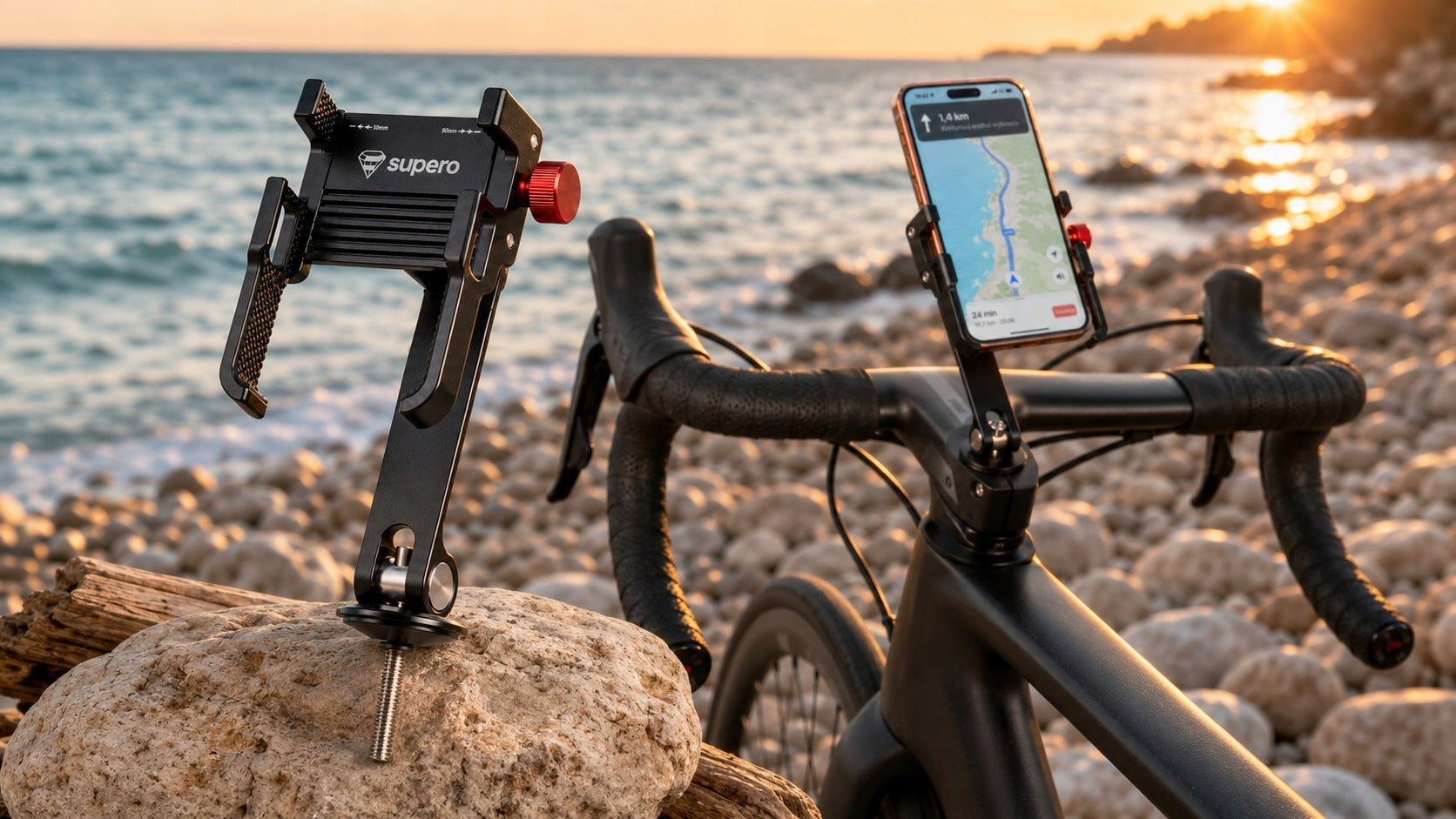 Bicycle Handlebar Holder Phone MOUNTING FOR STEERING BRIDGE Packaging status original