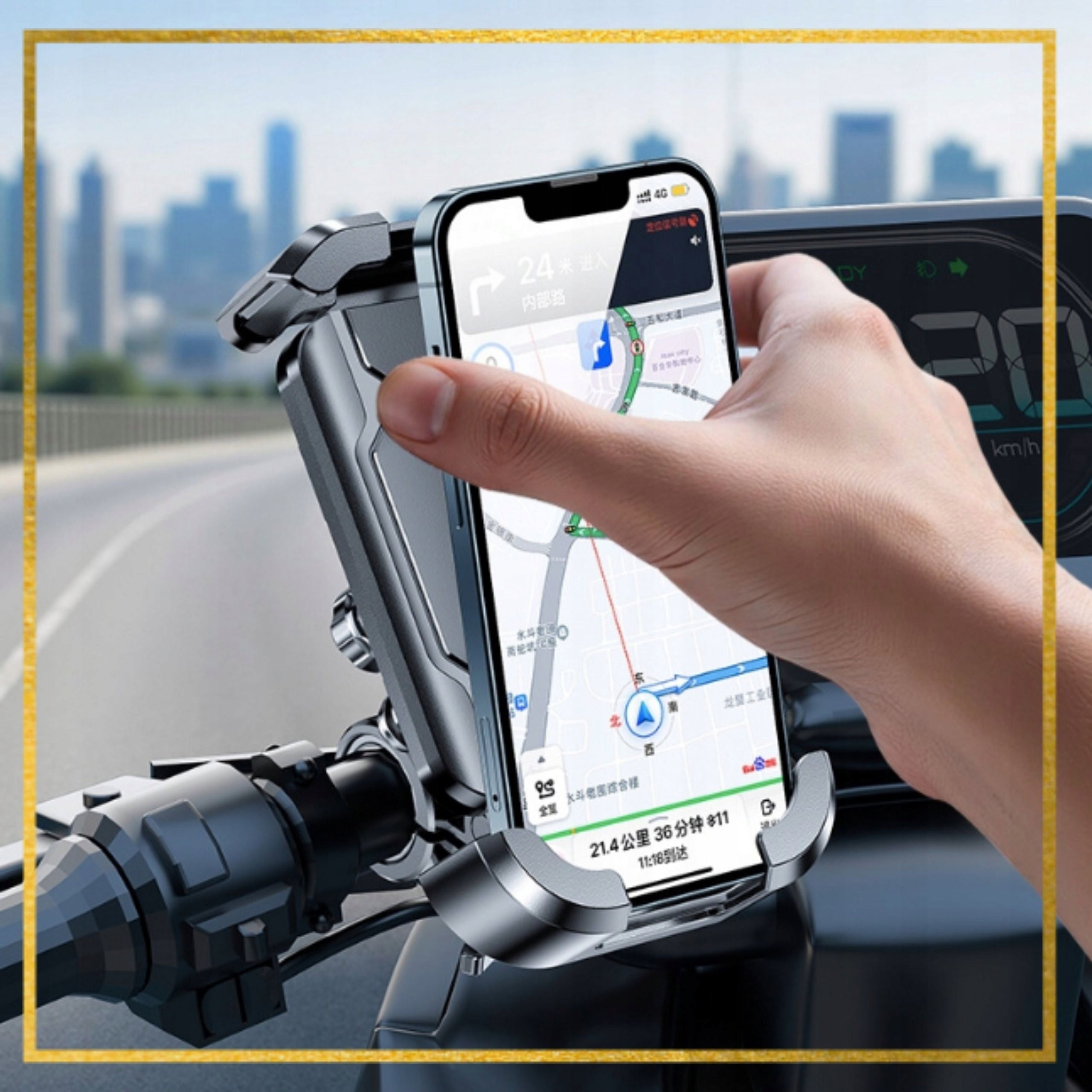 Bicycle Handlebar Phone Holder Rotary Bike Case 360 Degree EAN (GTIN) 5906739381784