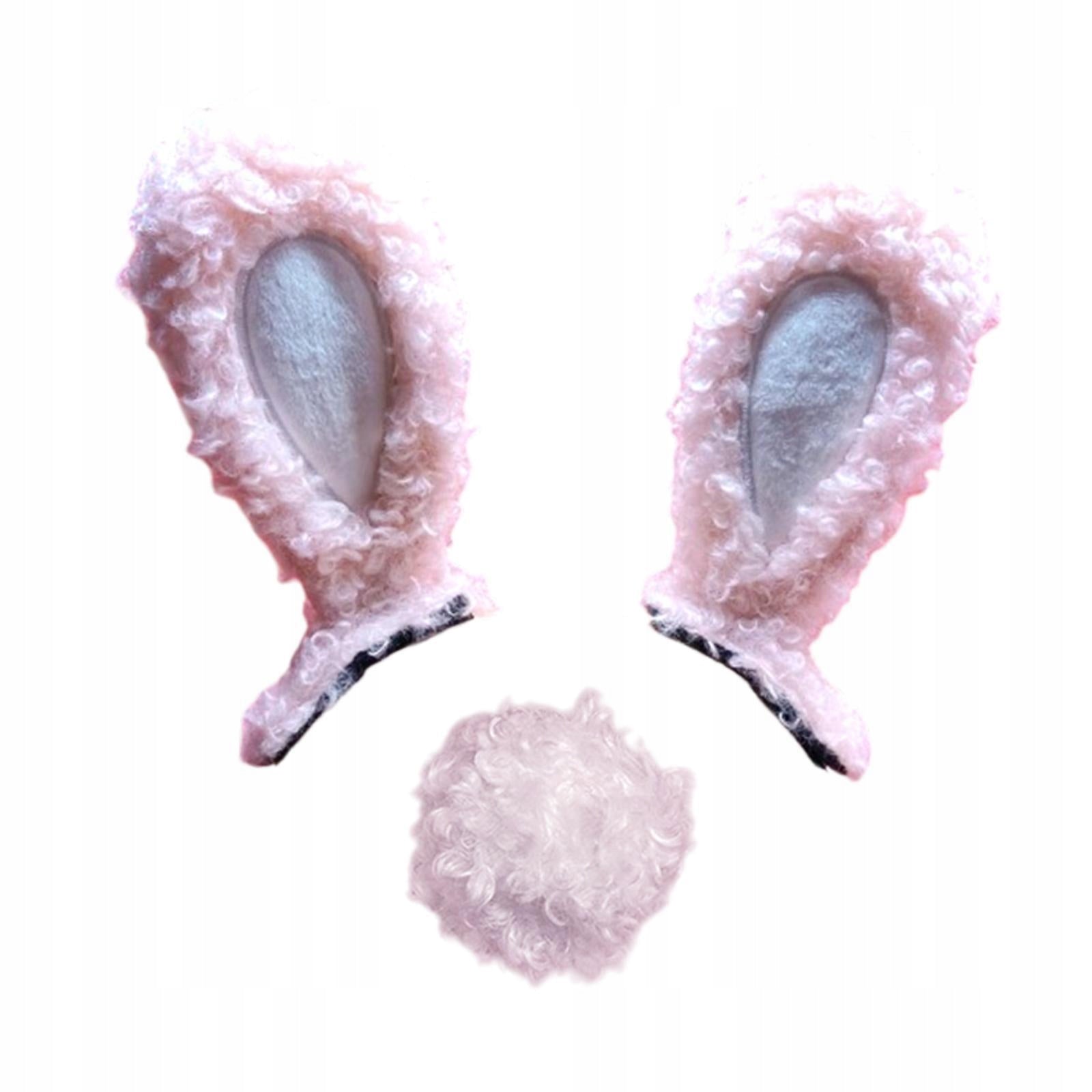 Bicycle Helmet Bunny Ears Helmet Decoration, with Tail Helmet Pink Packaging status original