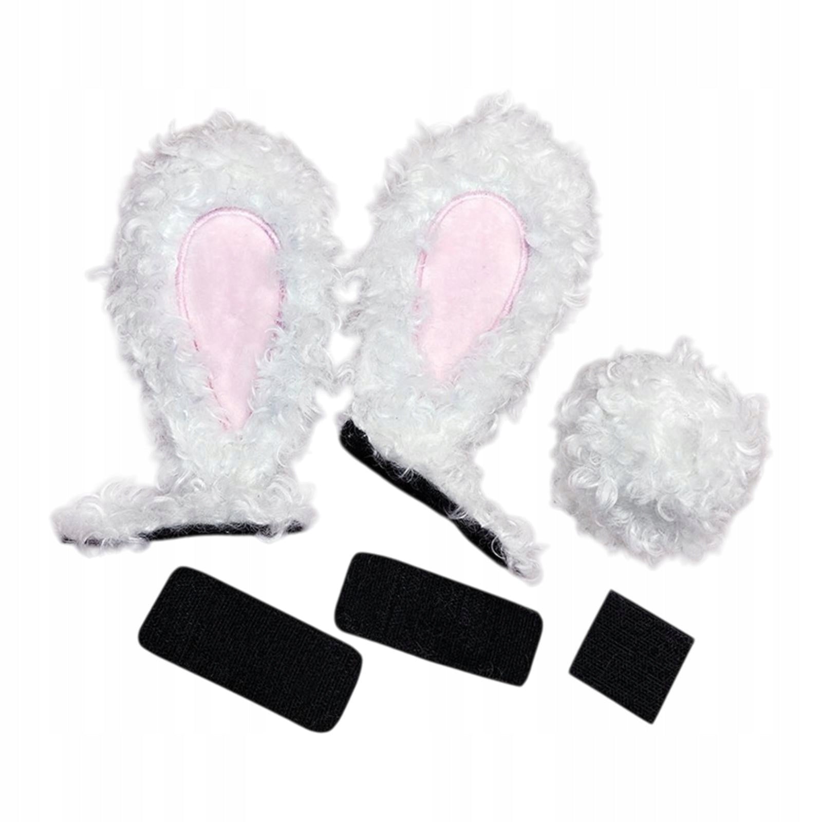 Bicycle Helmet Bunny Ears Helmet Decoration, with Tail Helmet White Packaging status original