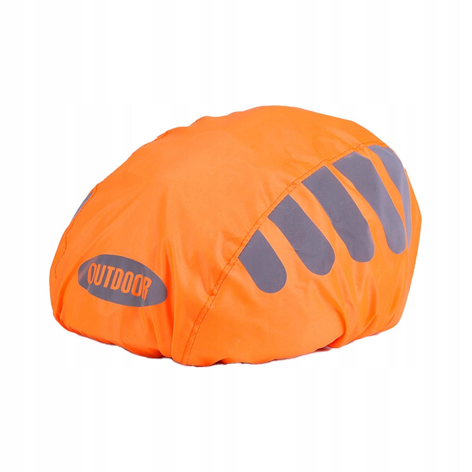 Bicycle Helmet Cover, Bicycle Helmet Rain Cover, Reusable Protective Orange