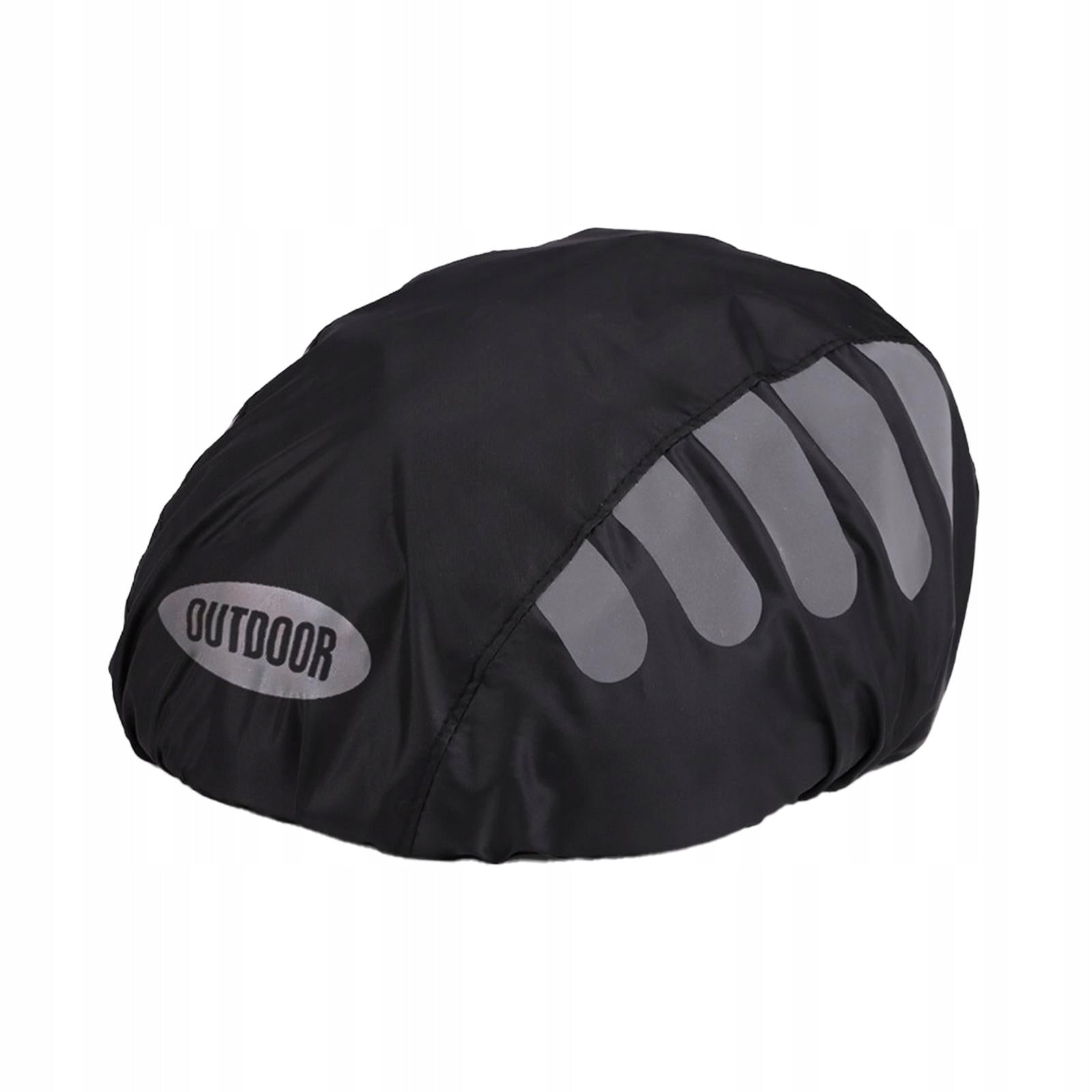 Bicycle Helmet Protection, Bicycle Helmet Cover, Light, Reflective Black