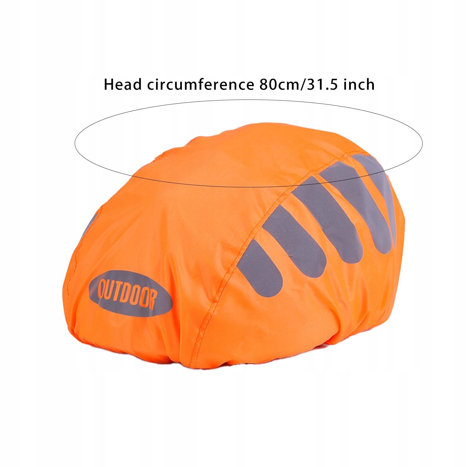 Bicycle Helmet Protection, Bicycle Helmet Cover, Light, Reflective Orange Manufacturer no brand