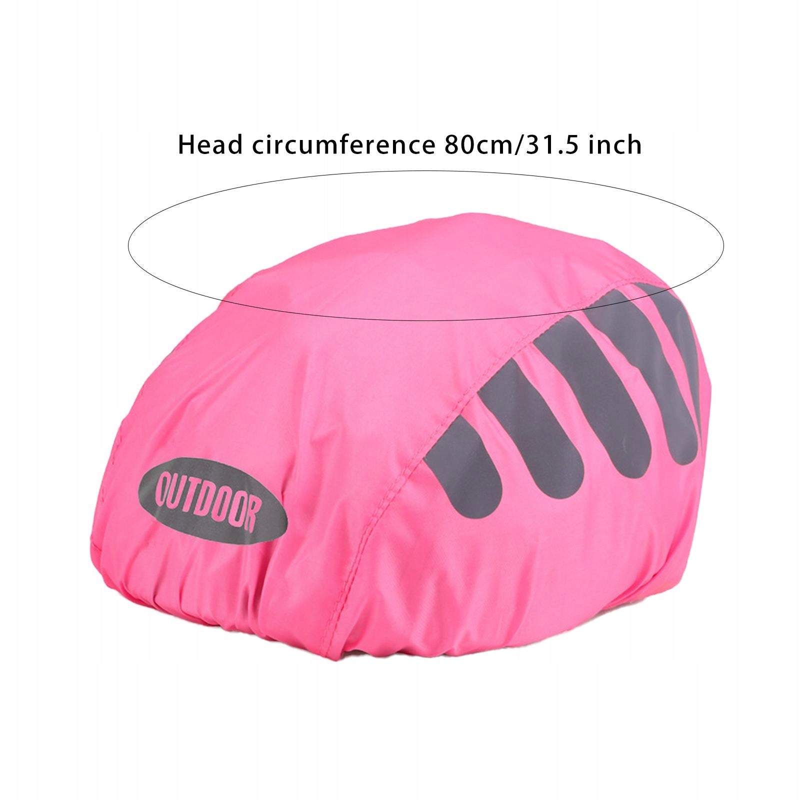 Bicycle Helmet Protection, Bicycle Helmet Cover, Light, Reflective Pink Packaging status original