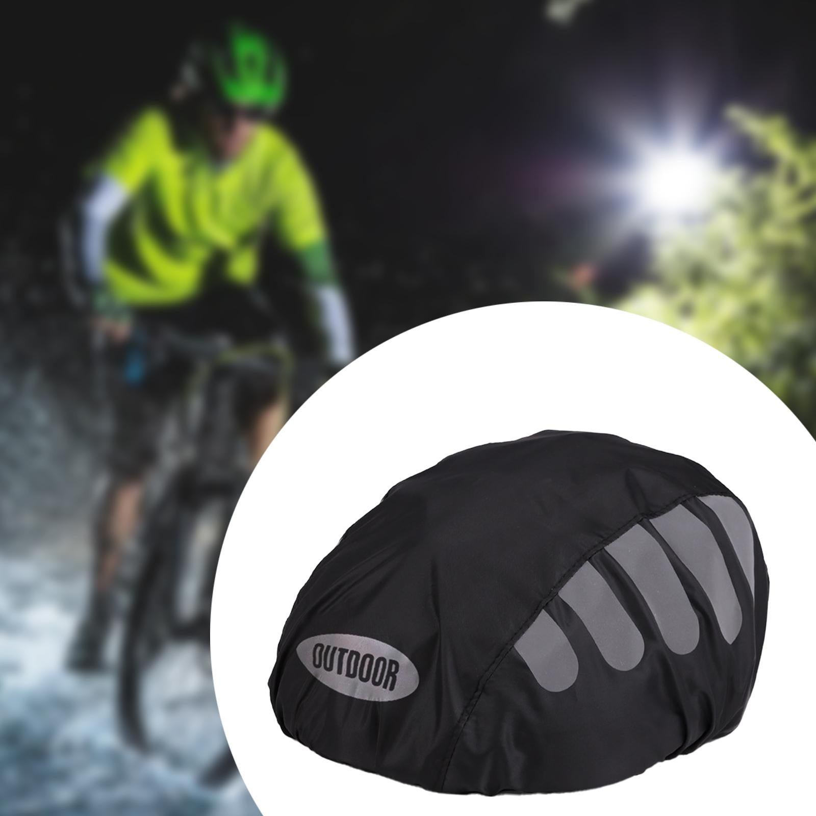 Bicycle Helmet Rain Cover Reusable Bike Helmet Cover Protection Cover Black