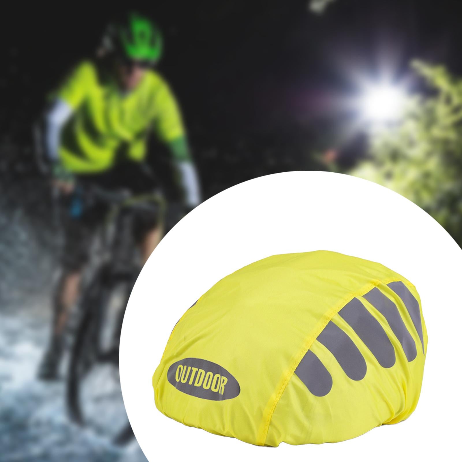 Bicycle Helmet Rain Cover Reusable Bike Helmet Cover Protection Yellow