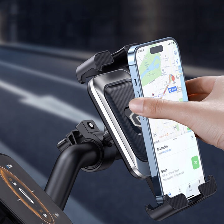 Bicycle Holder for Motor Scooter - for Phone for Steering Wheel 360 with lock For mobile