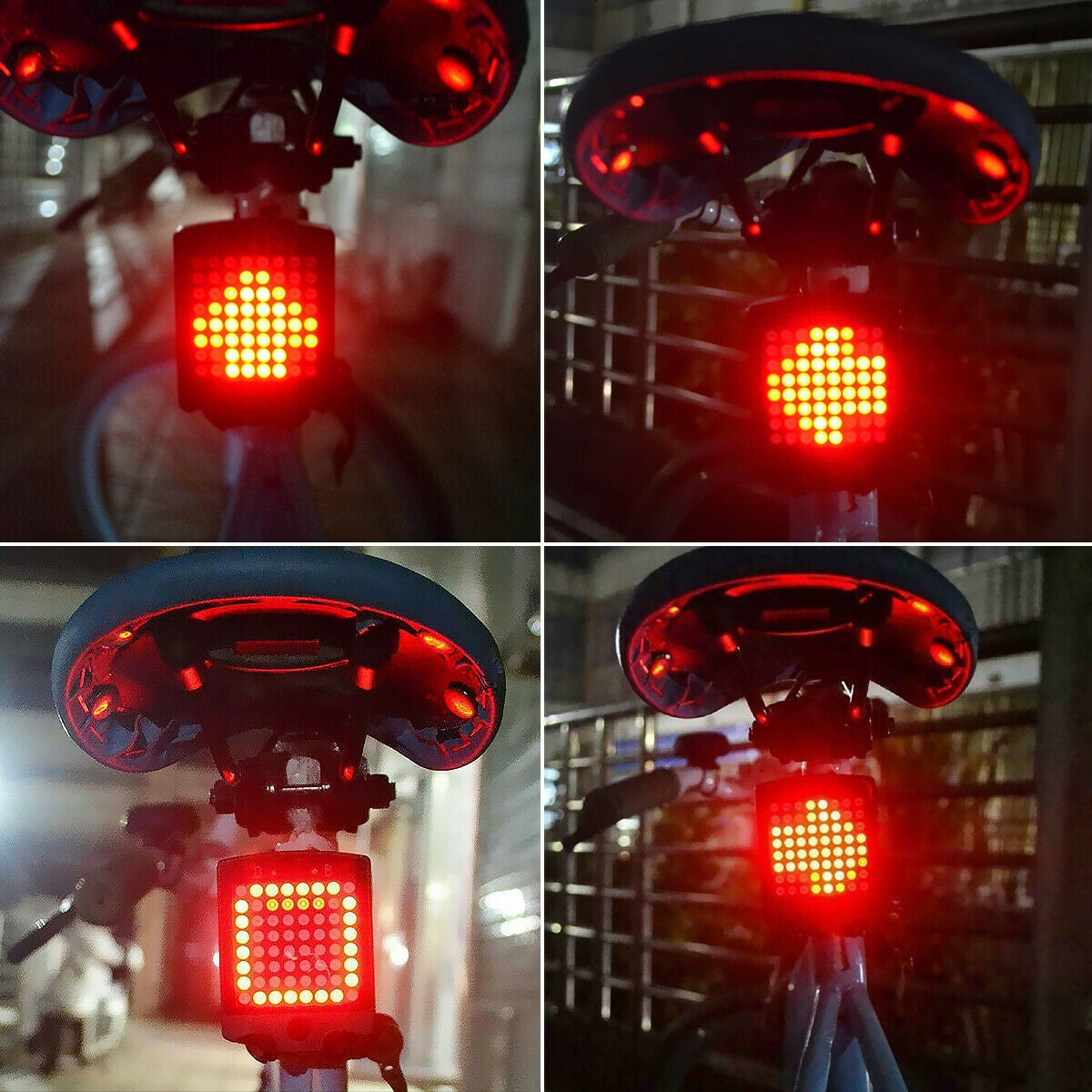 Bicycle Indicator Light FOR Bicycle LED Lasers Remote Control Signaling Color black