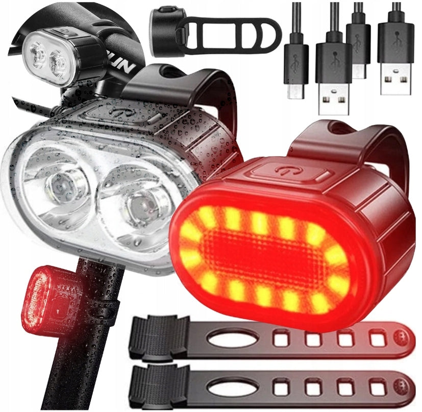 Bicycle Lamp Front Rear Bicycle Lamps Front Rear Led Rechargeable USB