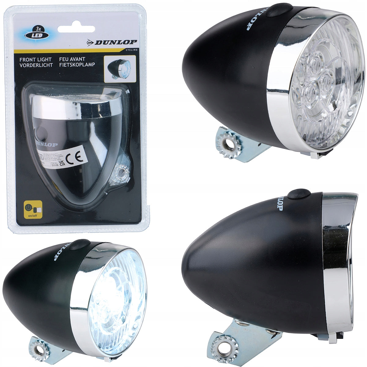 Bicycle Lamp Front White LED Light Bicycle Light Fork