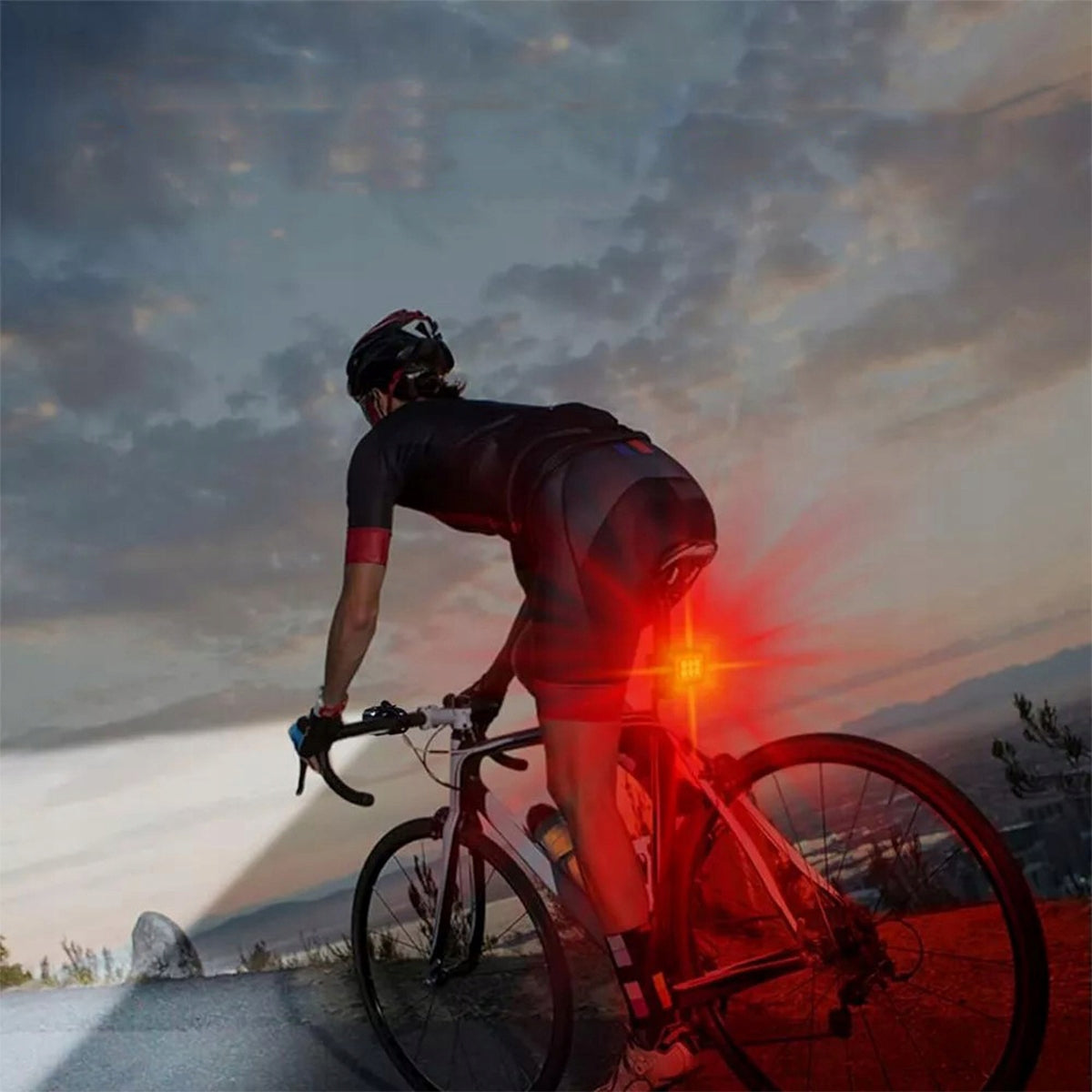 Bicycle Light Front REAR LED Bike Handlebar STRONG USB Brand no brand