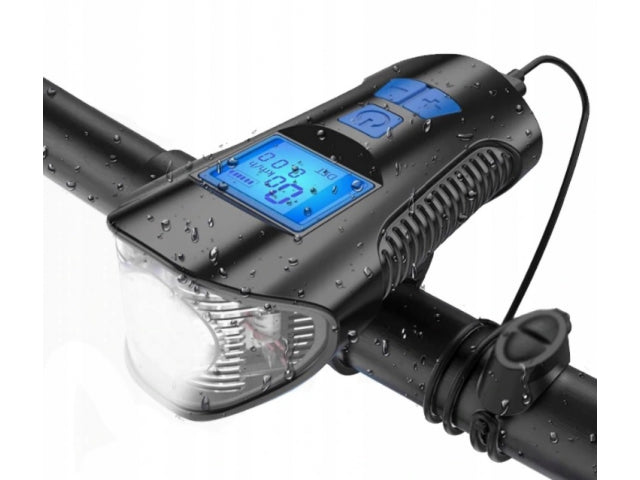 Bicycle Light Front Strong Light Front Rear + Bicycle Counter Horn Packaging status original