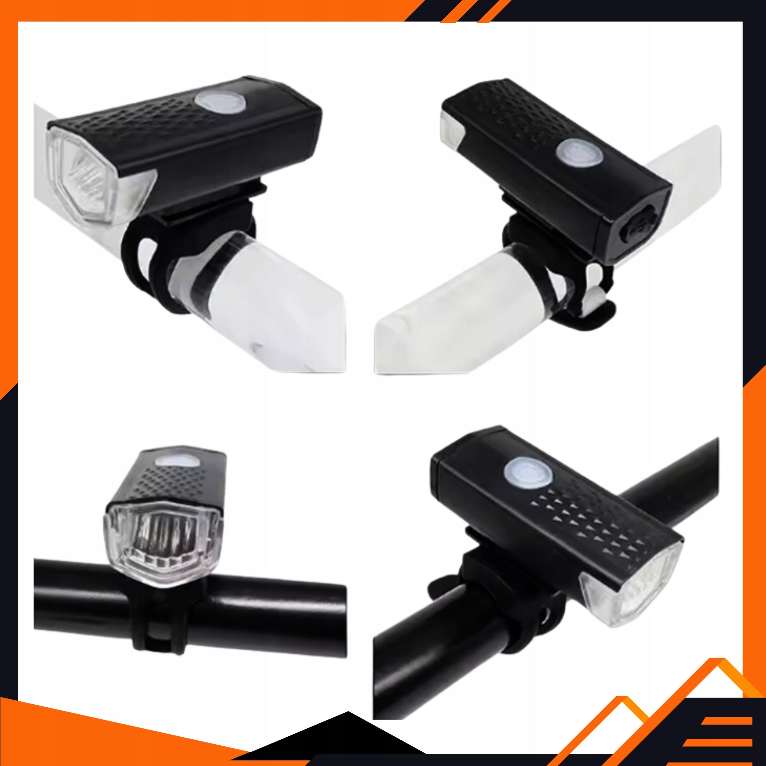 Bicycle Light Front and Rear LED USB Rechargeable Bike Lighting Brand Vedor