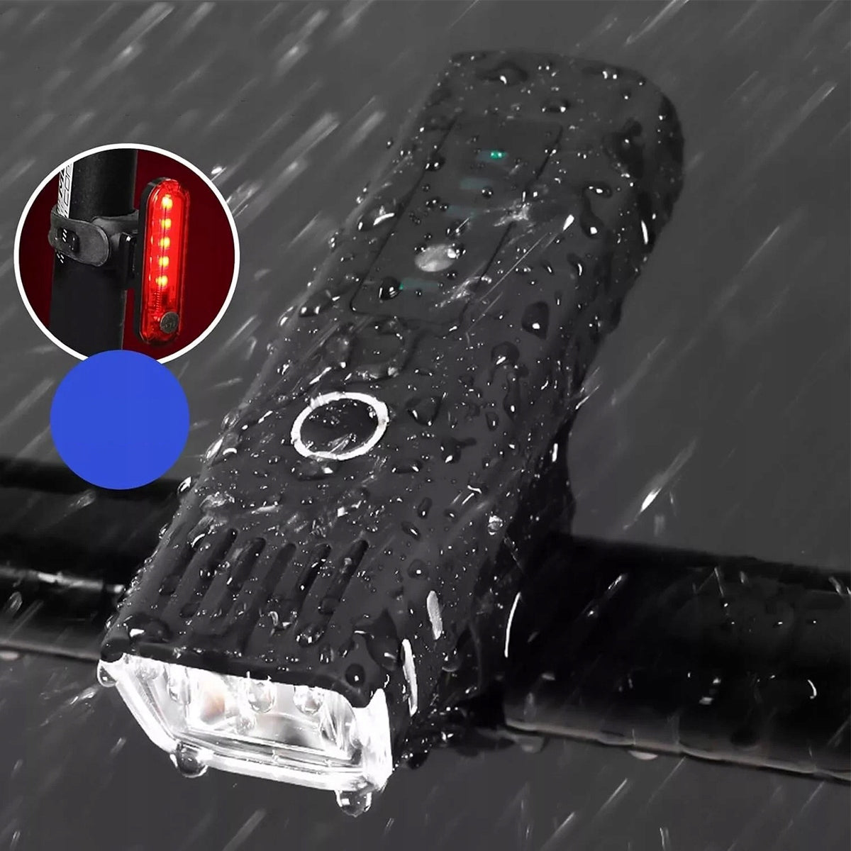 Bicycle Light Set Rear LED USB Waterproof Kind set