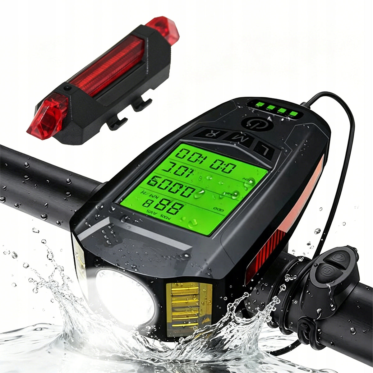 Bicycle Lights Front REAR LED Bike Handlebar STRONG USB bright