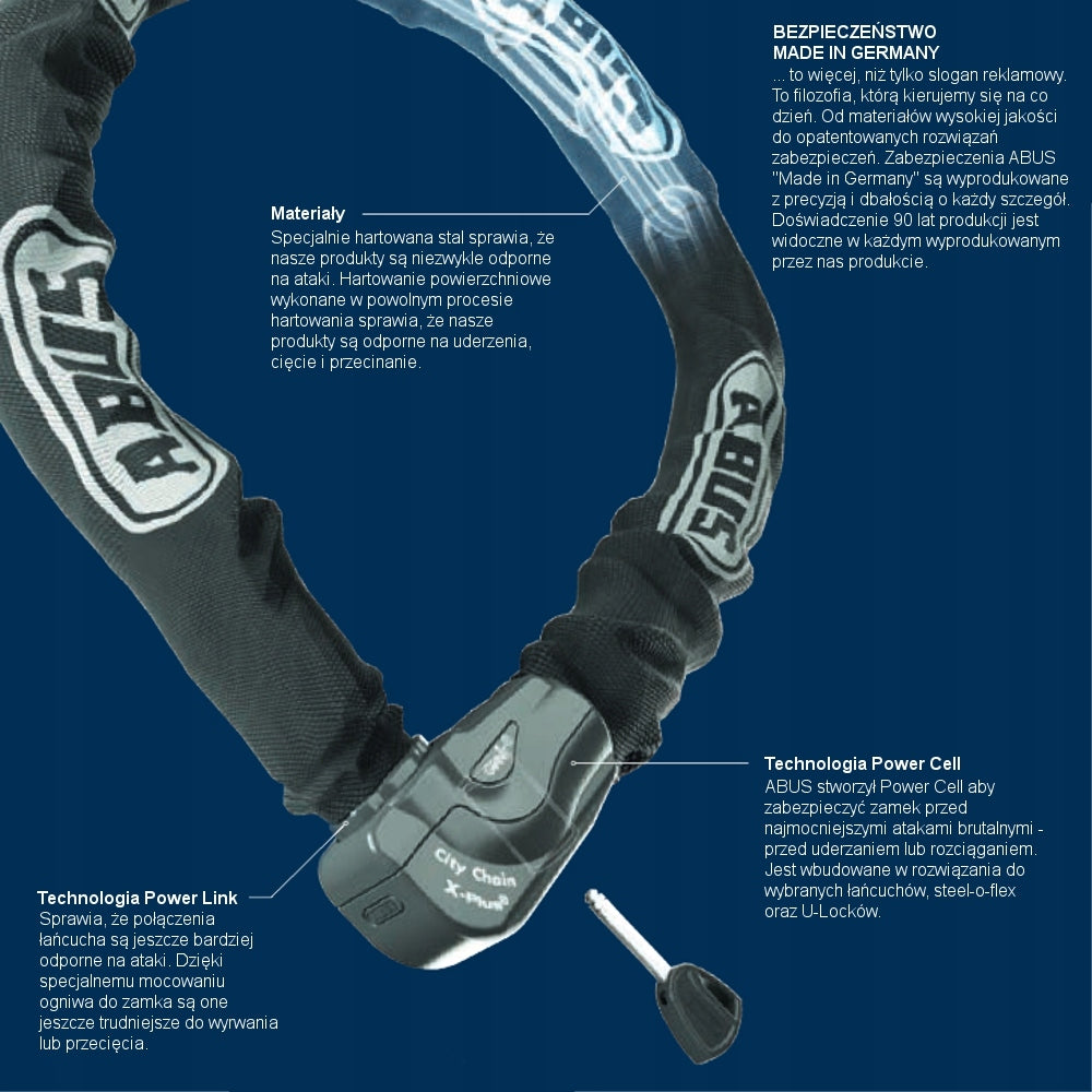 Bicycle Lock ABUS Steel-O-Chain Brand Abus