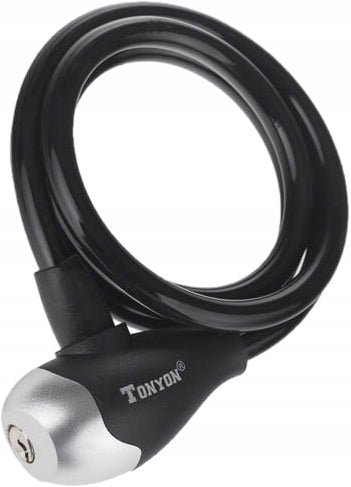 Bicycle Lock CLASP 120x10 CABLE TONYON KEY Brand Sport Cross