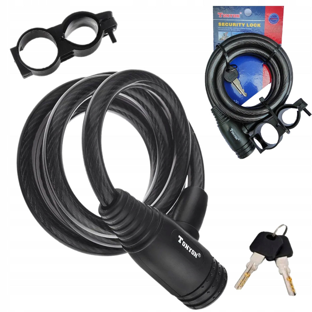Bicycle Lock CLASP 150x10 CABLE TONYON KEY