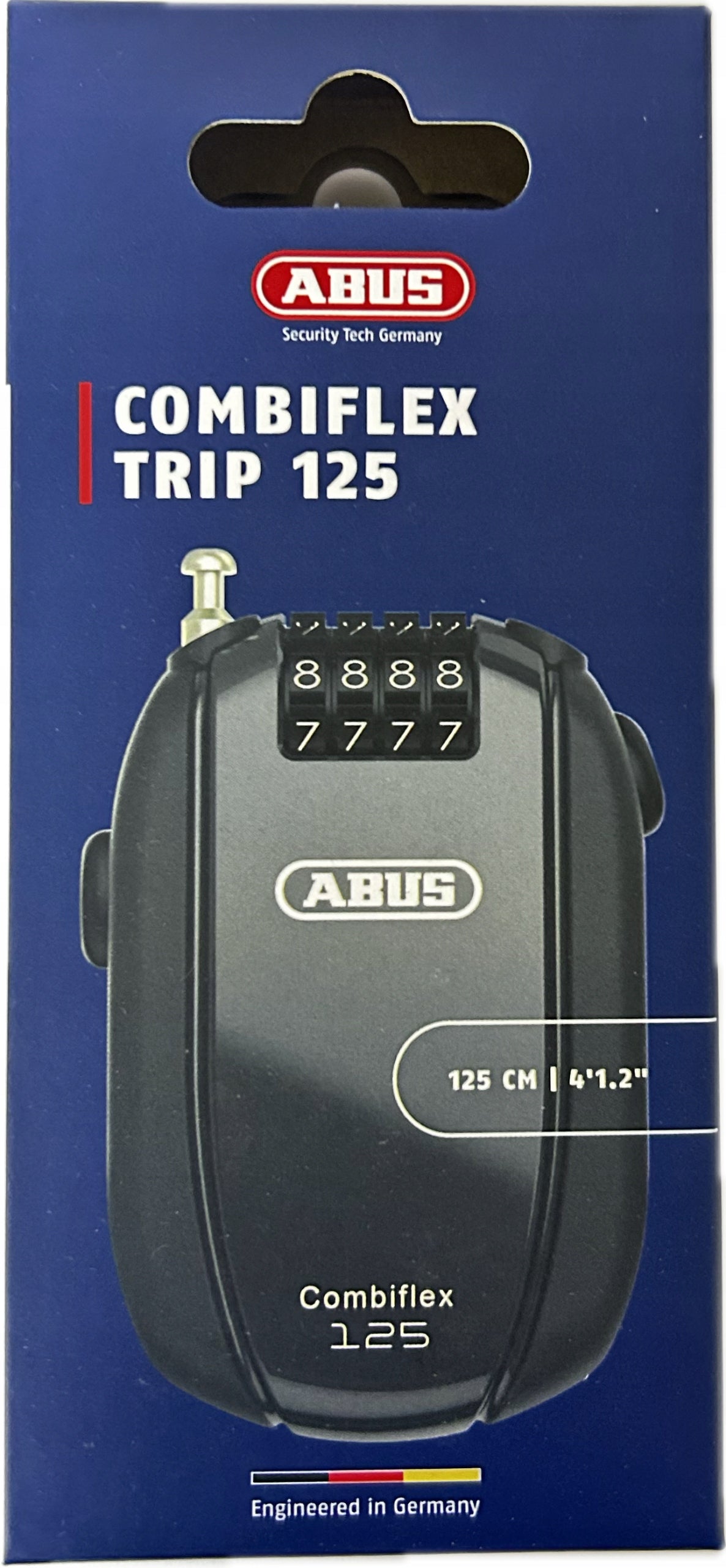 Bicycle Lock Cable Lock Abus Combiflex Trip 125 cm Cipher EAN (GTIN) 4003318954573