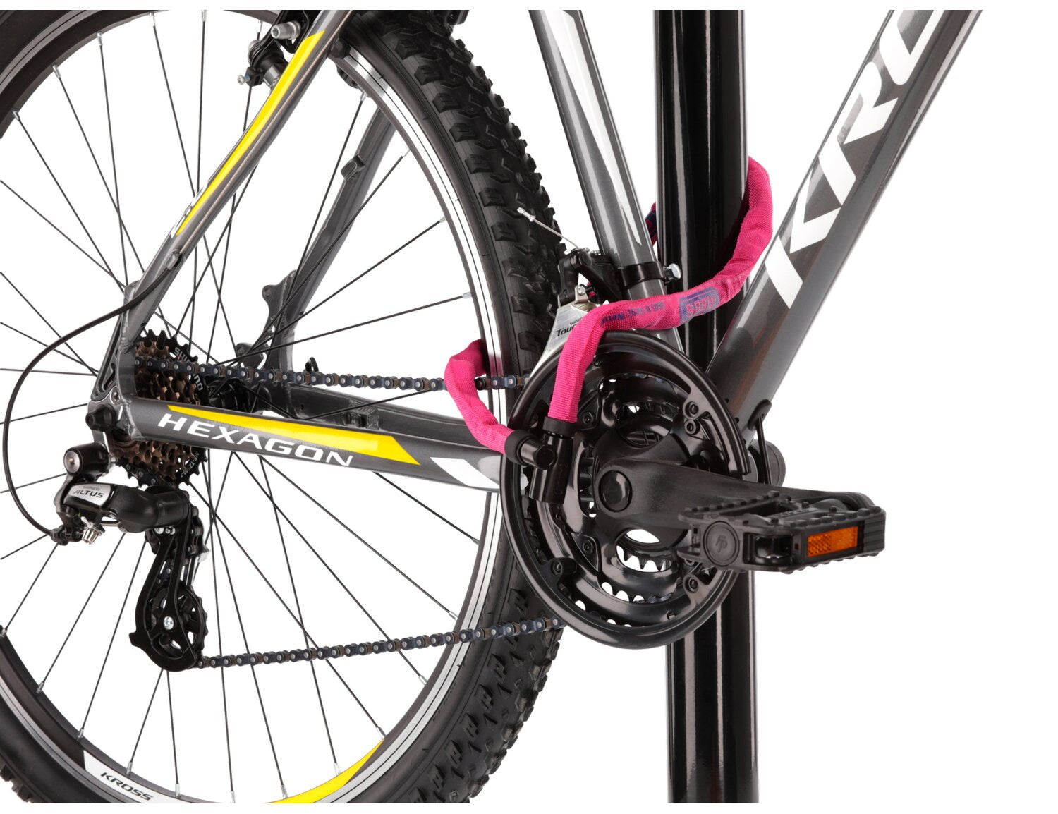 Bicycle Lock Chain ABUS 4804K/75 Steel O Chain PINK EAN (GTIN) 4003318724879