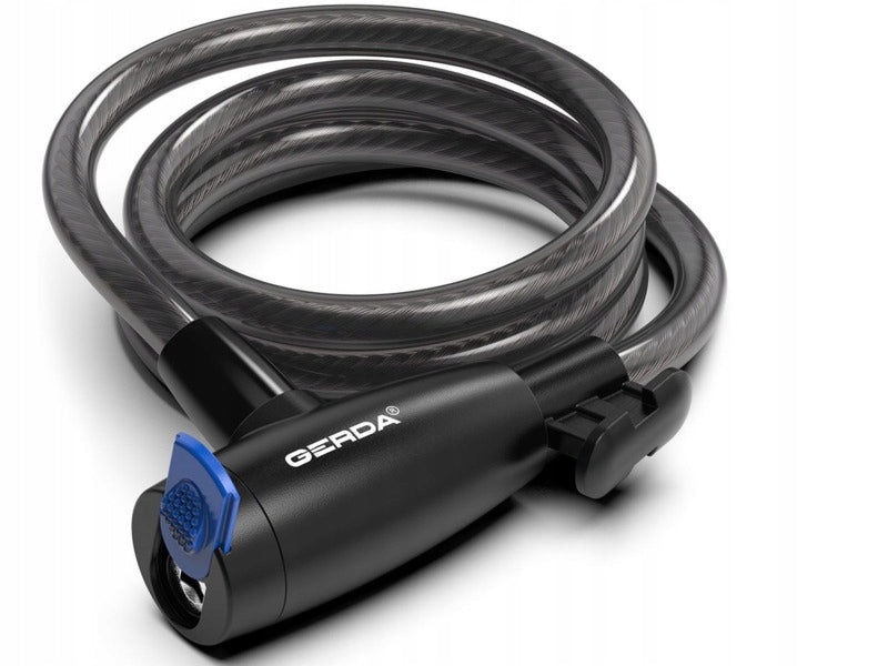 Bicycle Lock GERDA Flex 1500/8T Cable Black
