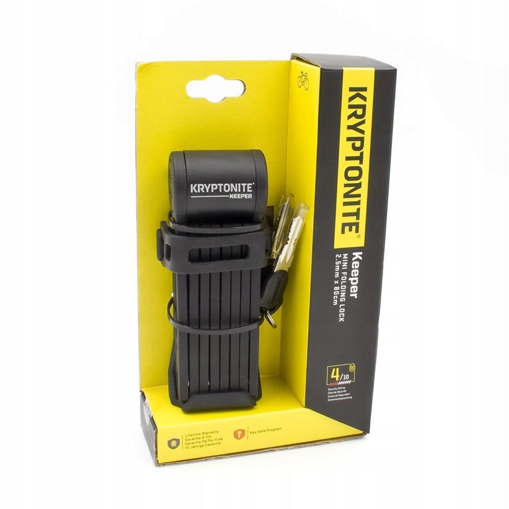 Bicycle Lock Kryptonite Keeper Mini Folding Black 80cm
