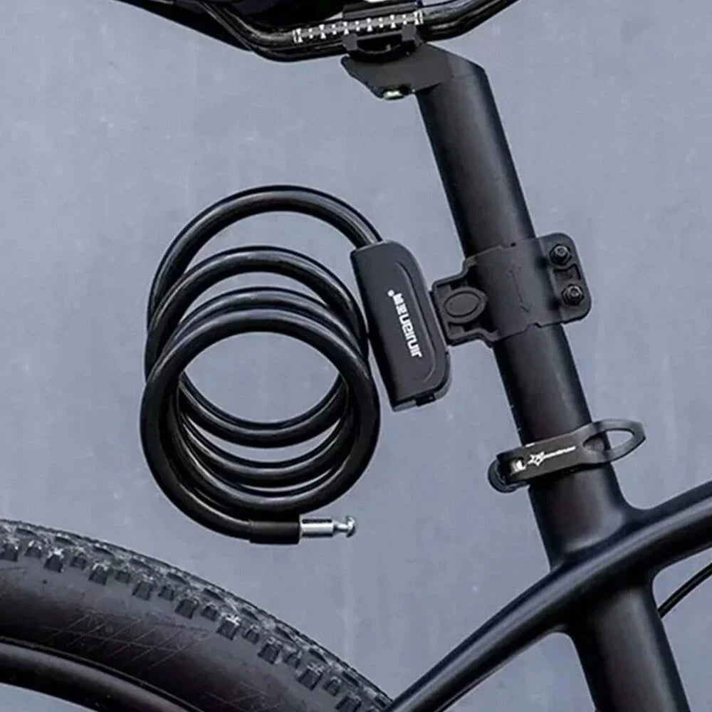 Bicycle Lock ROCKBROS RKS515-BK Cable Black Brand Rockbros