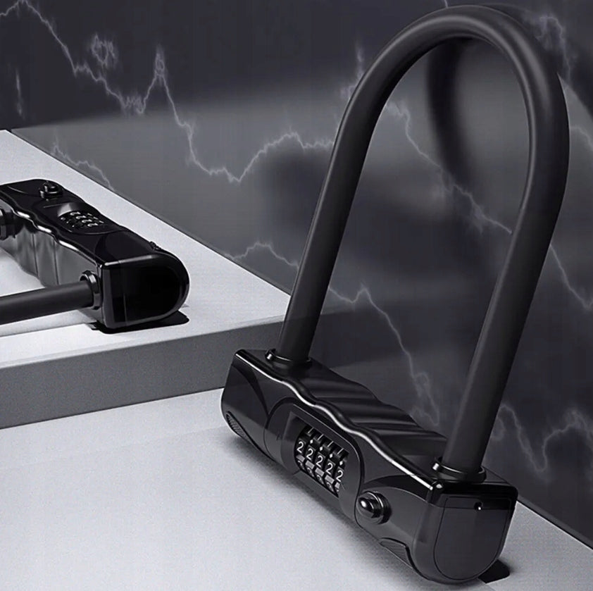 Bicycle Lock U-Lock Cipher 5-Digit Steel Gotel Security Brand Gotel