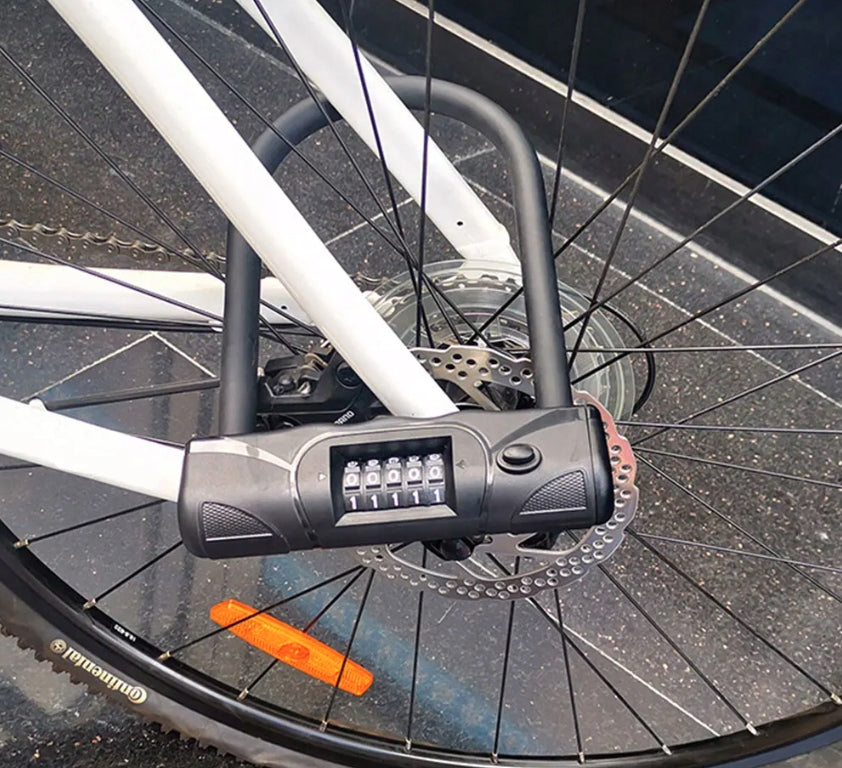Bicycle Lock U-Lock Cipher 5-Digit Steel Gotel Security Lock type per code