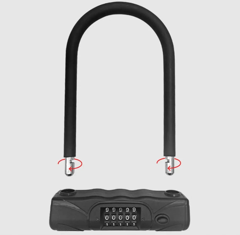 Bicycle Lock U-Lock Cipher 5-Digit Steel Gotel Security Manufacturer code L47J