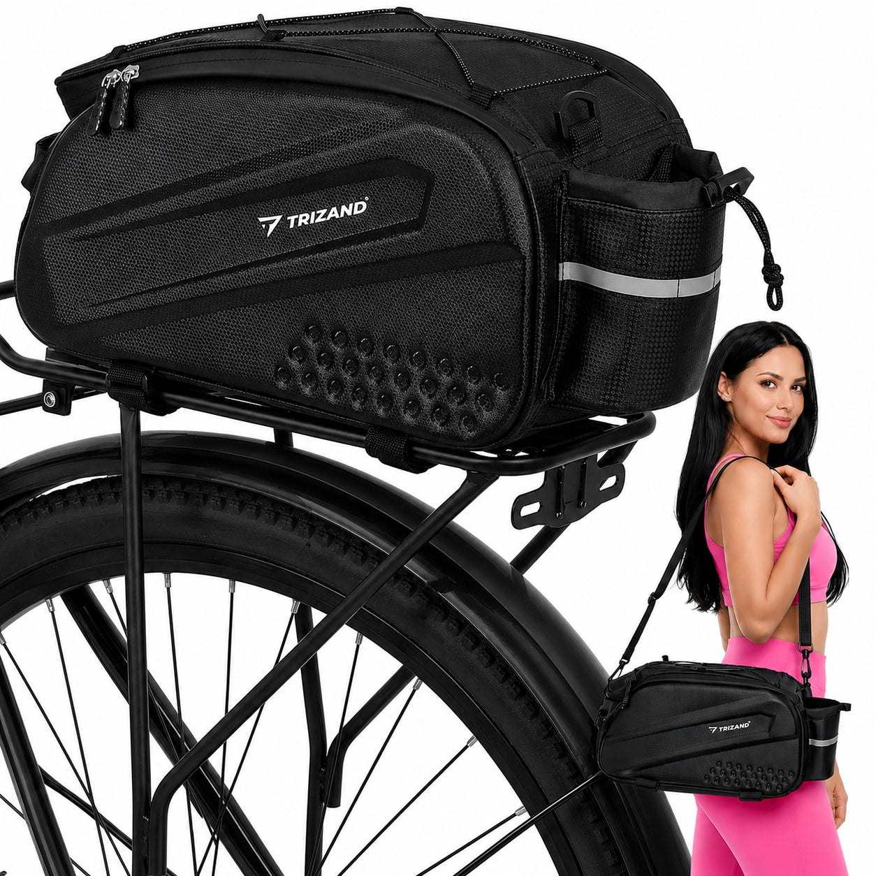 Bicycle Luggage Bag Bicycle Arm Phone Bag Waterproof 10l ODBLAS