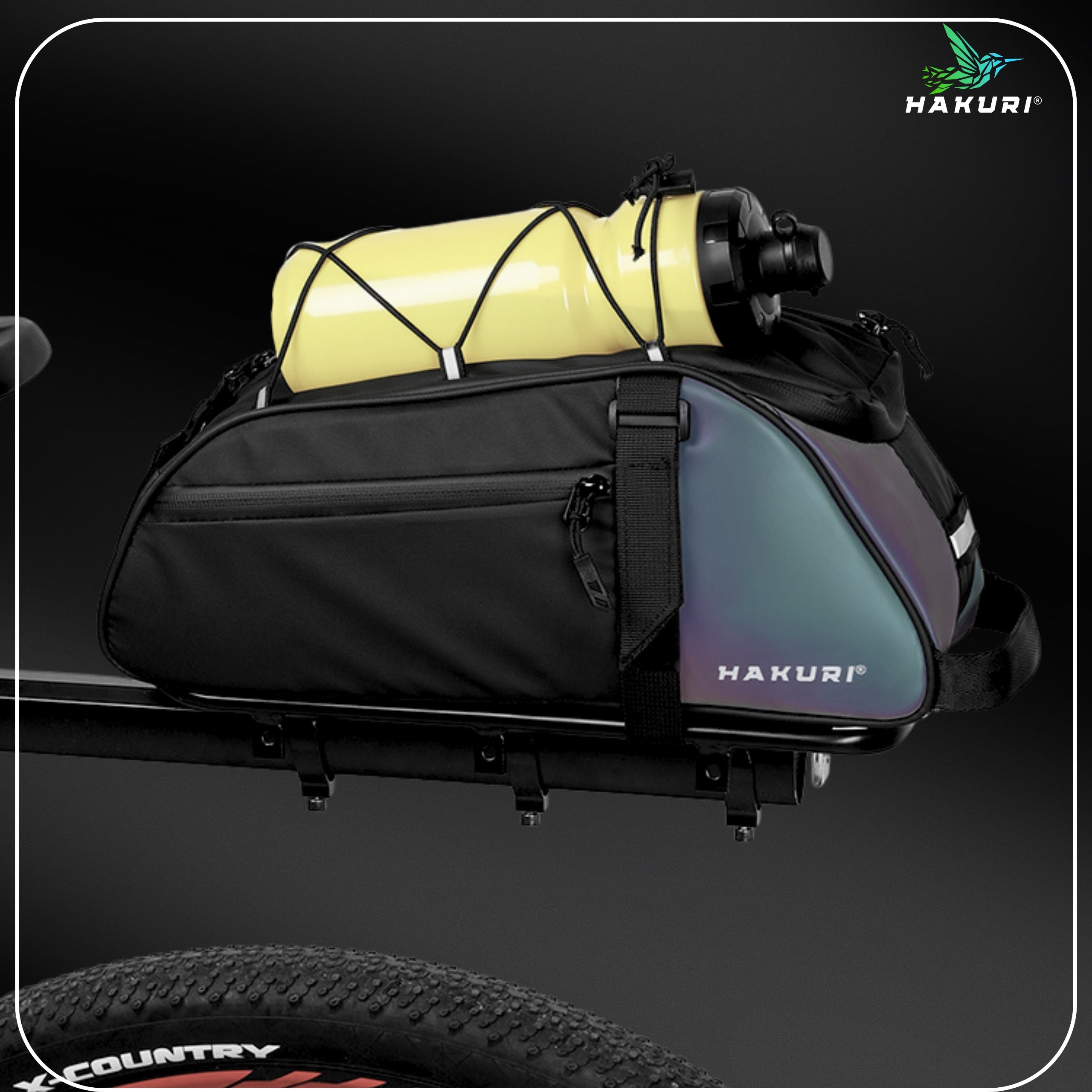 Bicycle Luggage Bag Bike Luggage Bag Waterproof Reflector 6L Capacity 6 l