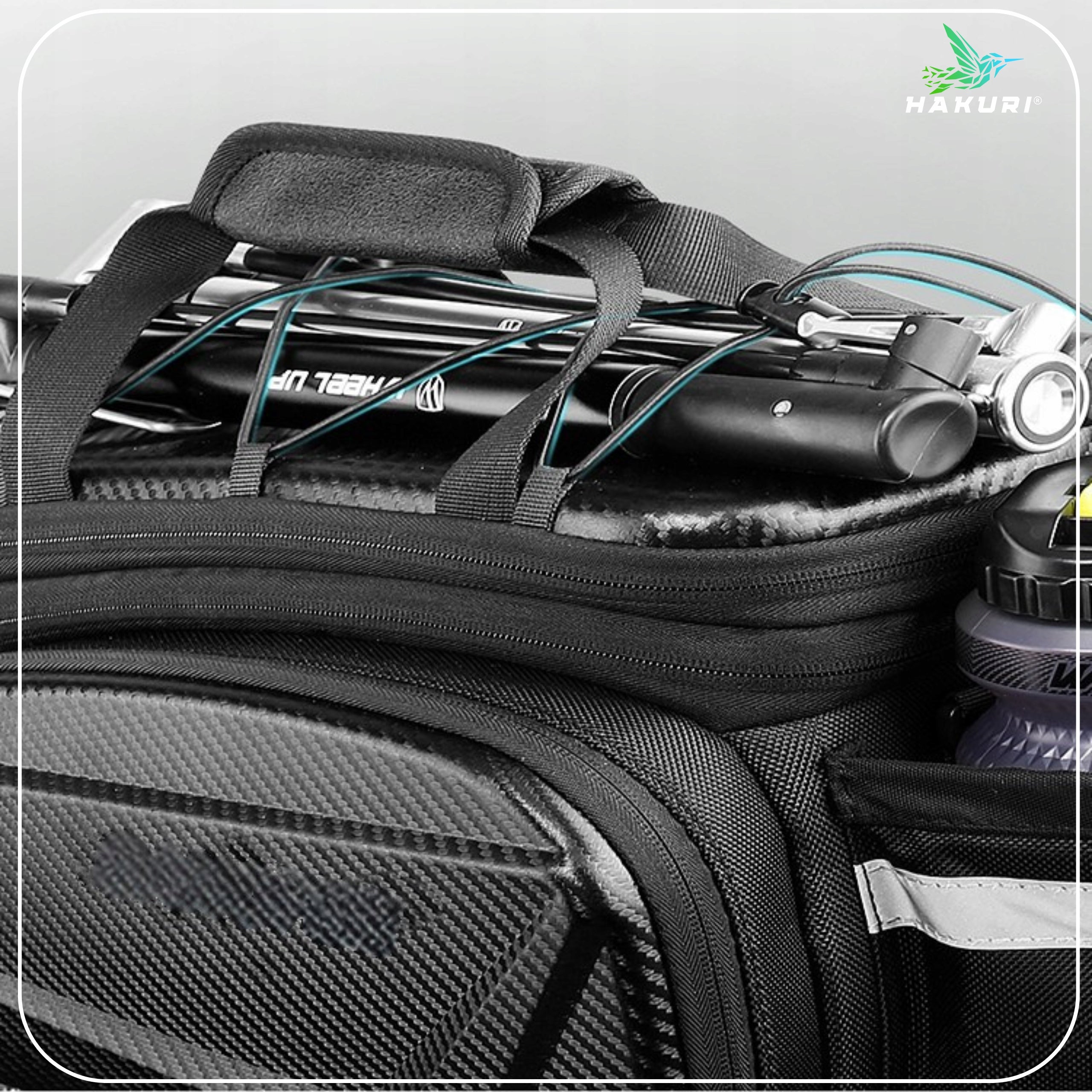 Bicycle Luggage Bag LARGE Pouch Trunk Waterproof Strap 3in1 14/17/35L Manufacturer code Torba rowerowa kufer na bagażnik Hakuri HSB02